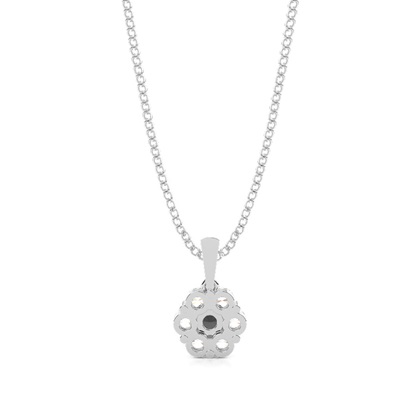 Mehrfachdiamant Schwarze Diamant Anhänger in einer Balkenfassung