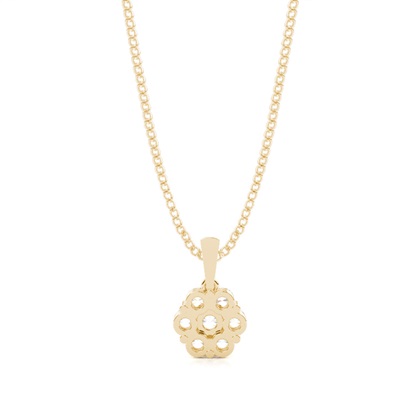 Mehrfachdiamant Anhänger in einer Balkenfassung