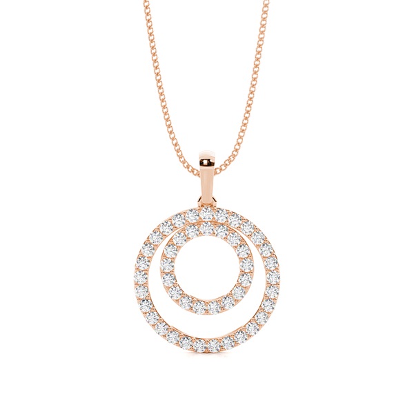 Prong Setting Circle Pendant