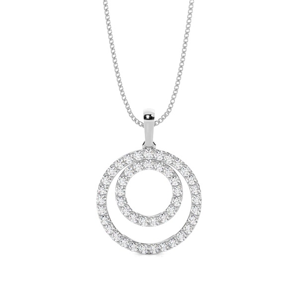 Prong Setting Circle Pendant