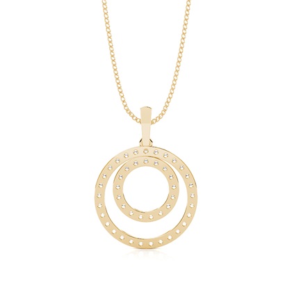 Gelbgold Diamant Anhänger & Halsketten
