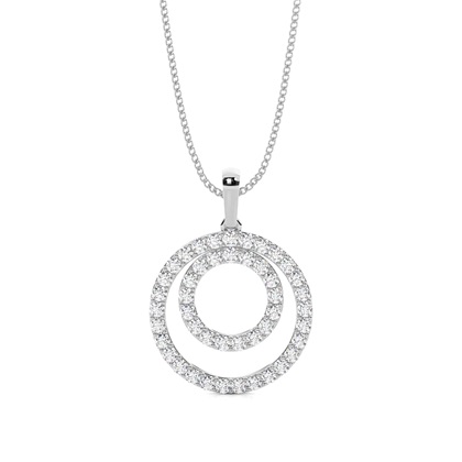 Prong Setting Circle Pendant