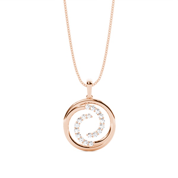 Prong Setting Circle Pendant