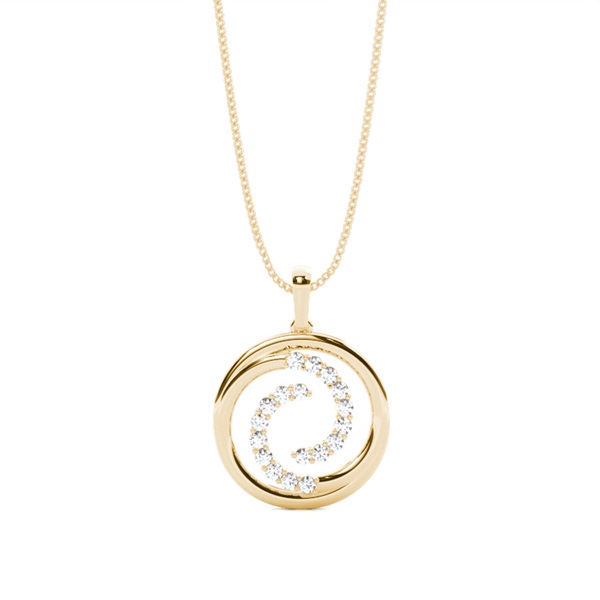 Prong Setting Circle Pendant