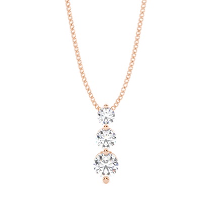 Rose Gold Diamond Pendants & Necklaces