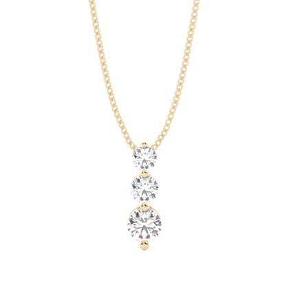 Yellow Gold Diamond Pendants & Necklaces