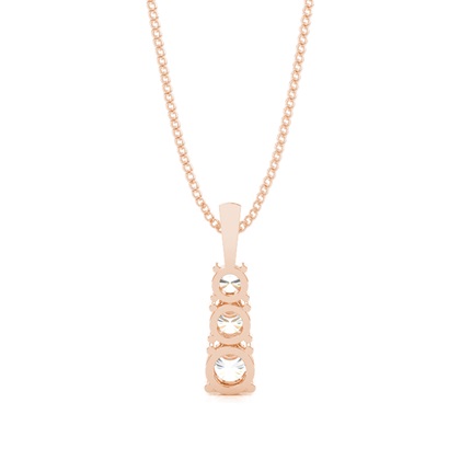 Runder Diamant Kronleuchter Anhänger in einer 4er-Krappenfassung