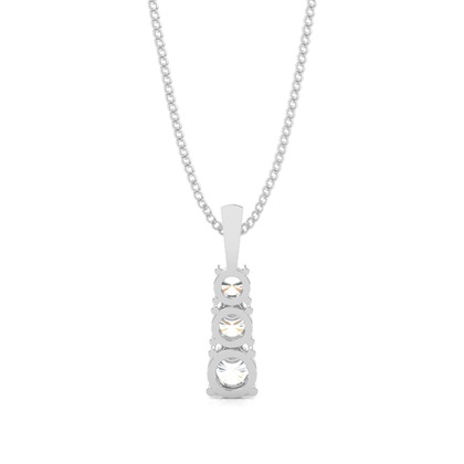 Runder Diamant Kronleuchter Anhänger in einer 4er-Krappenfassung