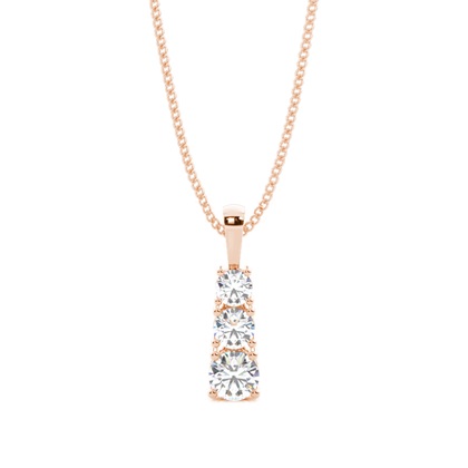 Rose Gold Journey Diamond Pendants