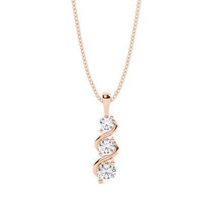 Rose Gold Journey Diamond Pendants