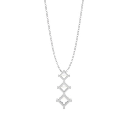 Prinzess Diamant Kronleuchter Anhänger in einer 4er-Krappenfassung