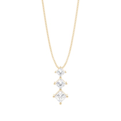 Yellow Gold Journey Diamond Pendants