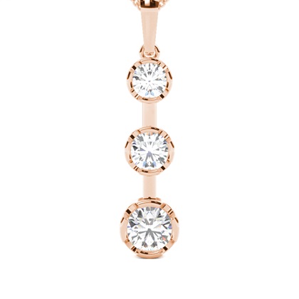 Rose Gold Journey Diamond Pendants