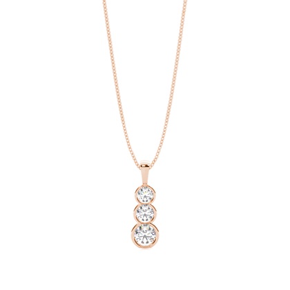 Rose Gold Journey Diamond Pendants