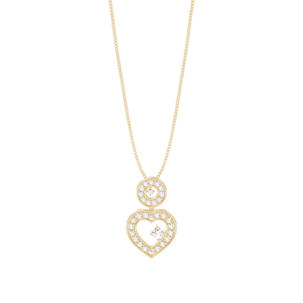 4 Prong Setting Round Diamond Drop Pendant
