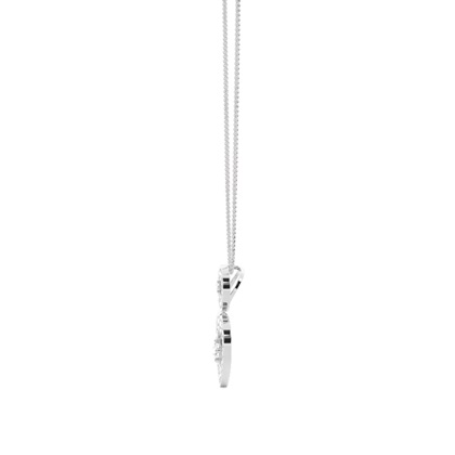 4 Prong Setting Round Diamond Drop Pendant