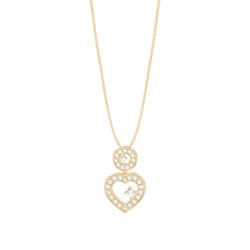 4 Prong Setting Round Diamond Drop Pendant