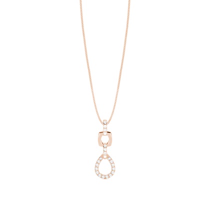 Rose Gold Drop Diamond Pendants
