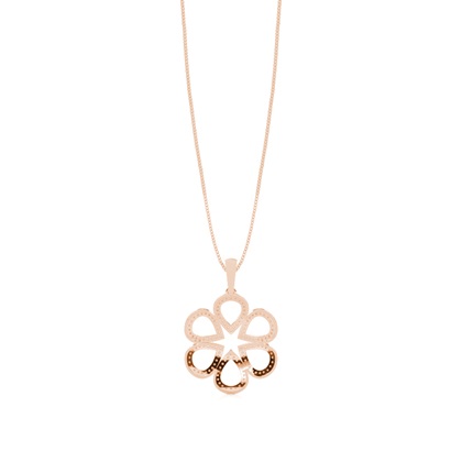 Runder Diamant Designer Anhänger in einer Krappenfassung