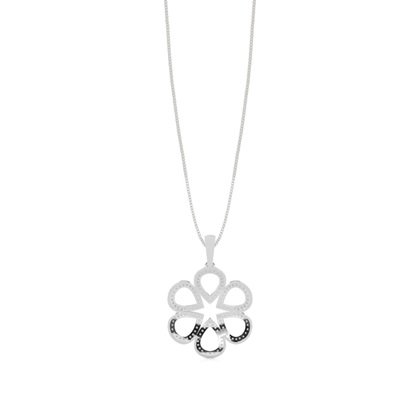 Runder Diamant Designer Anhänger in einer Krappenfassung