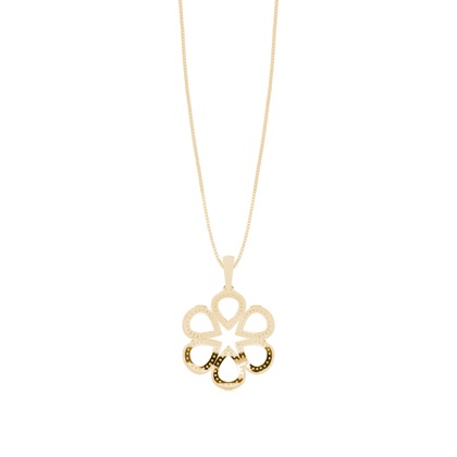 Runder Diamant Designer Anhänger in einer Krappenfassung