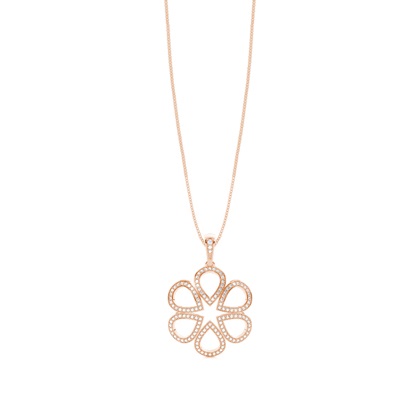 Prong Setting Round Diamond Designer Pendant