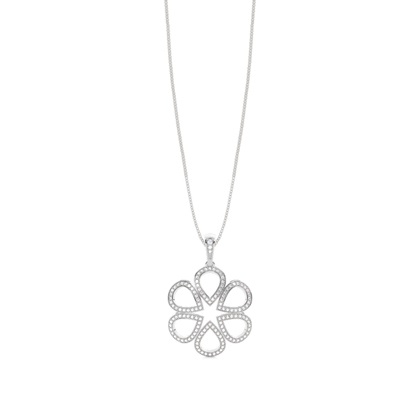 Prong Setting Round Diamond Designer Pendant
