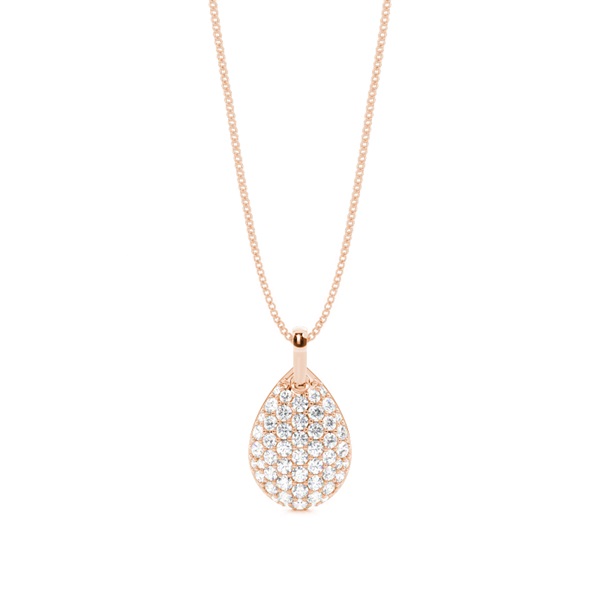 Pave Setting Round Diamond Designer Pendant