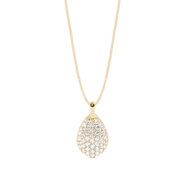Pave Setting Round Diamond Designer Pendant