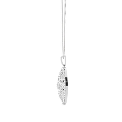 Full Bezel Setting Round Diamond Designer Pendant