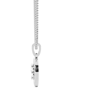 0.20ct. Pressure Setting Round Diamond Delicate Pendant