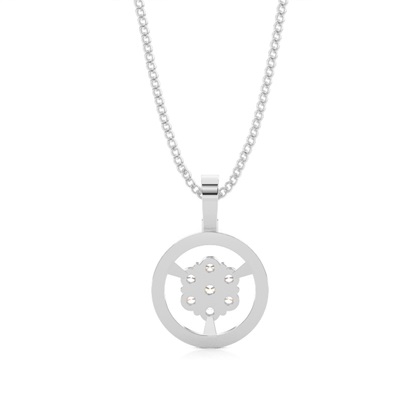 0.20ct. Pressure Setting Round Diamond Delicate Pendant