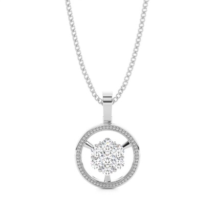 0.20ct. Pressure Setting Round Diamond Delicate Pendant