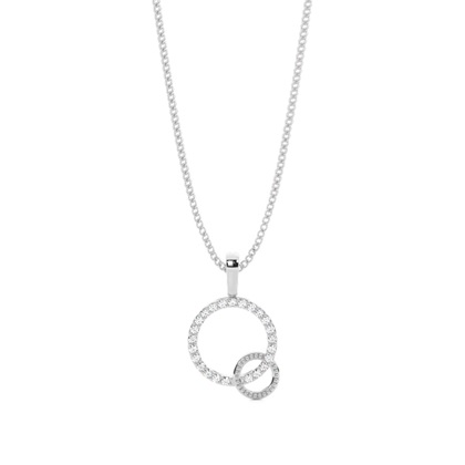 0.15ct. Prong Setting Round Diamond Delicate Pendant