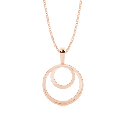 Runder Petite Diamantanhänger in einer Krappenfassung