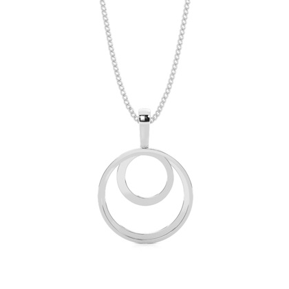 Runder Petite Diamantanhänger in einer Krappenfassung