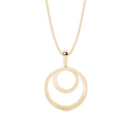 Runder Petite Diamantanhänger in einer Krappenfassung