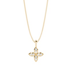0.20ct. Pave Setting Round Diamond Delicate Pendant
