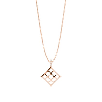 Rose Gold Delicate Diamond Pendants