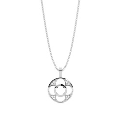 0.05ct. Pave Setting Round Diamond Delicate Pendant