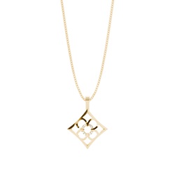 0.05ct. Pave Setting Round Diamond Delicate Pendant