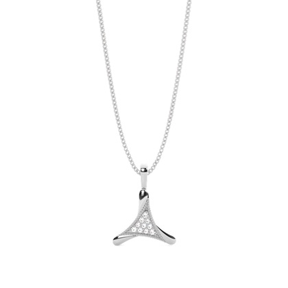 0.10ct. Pave Setting Round Diamond Delicate Pendant