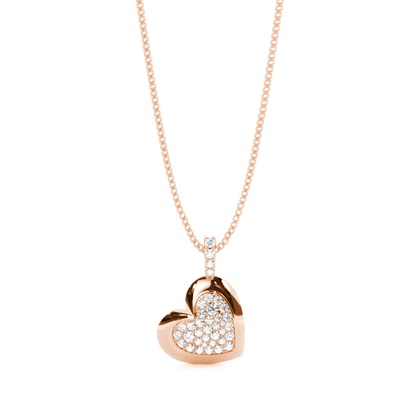 Rose Gold Delicate Diamond Pendants