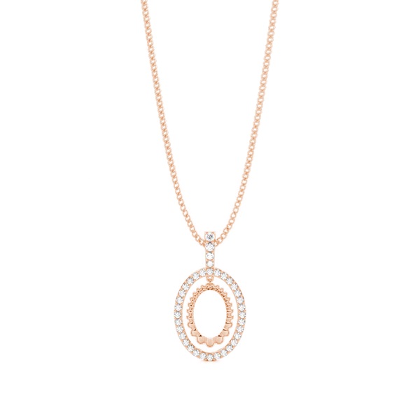 0.15ct. Prong Setting Round Diamond Delicate Pendant