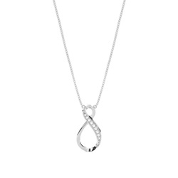 Runder Diamant Designer Anhänger in einer Pavefassung