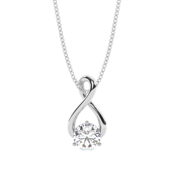 3 Prong Setting Classic Solitaire Pendant
