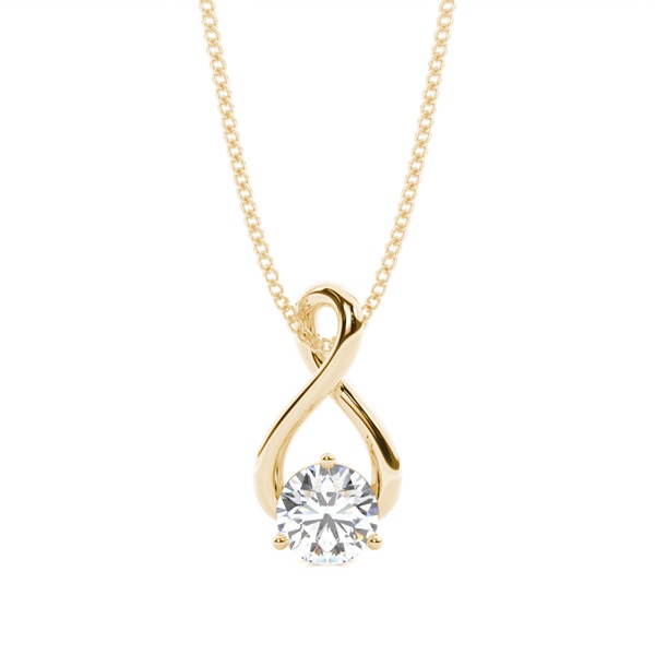 3 Prong Setting Classic Solitaire Pendant