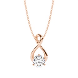 3 Prong Setting Classic Solitaire Pendant