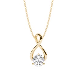 3 Prong Setting Classic Solitaire Pendant