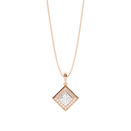 4 Prong Setting Halo Pendant